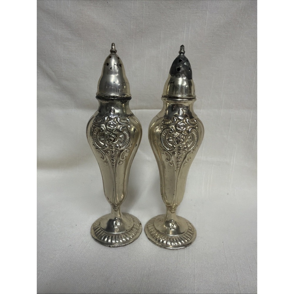 Vtg Metal Salt & Pepper Shakers‎ Occupied Japan WWII Era